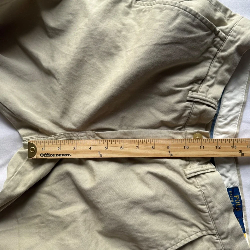 Polo Ralph Lauren Mens Classic Fit Chino Pants Tan Khaki Twill 32x32